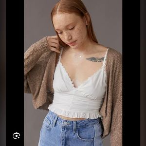 Urban Outfitters Scarlett Textured Cropped Cardigan